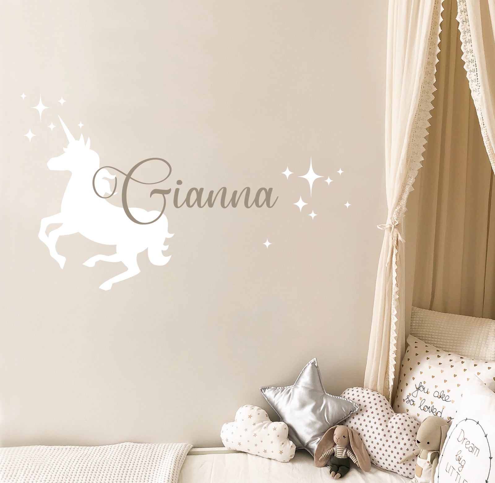 Personalized Unicorn Wall Decal RB108 – Designed Beginnings